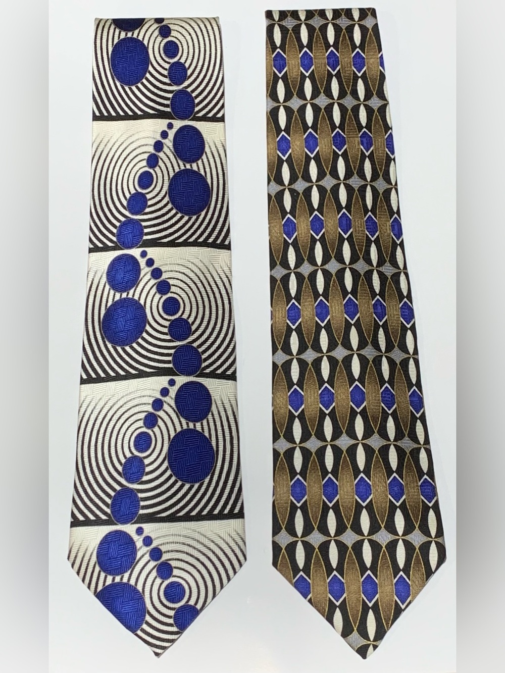Vintage Silk Tie Lot Rafael Rome New York Emilio Bruano 90s